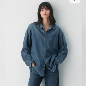 Aritzia - Denim Forum The '80s Comfy Denim Shirt - Size Small